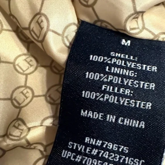 LONDON FOG London Fog Khaki Quilted Puffer Jacket - Picture 4 of 5